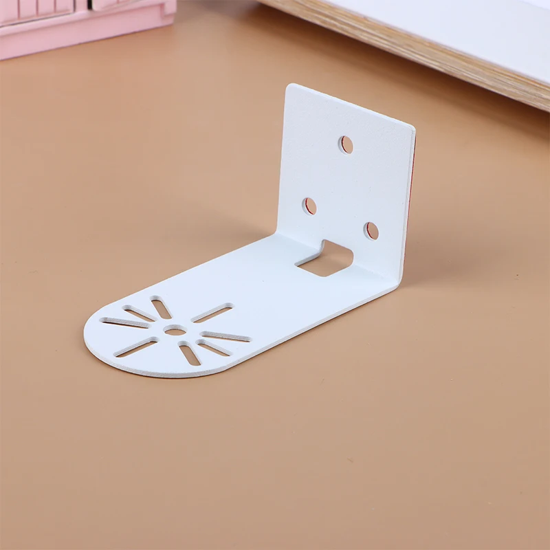 New【1Pc L Shape Nail Free Wall Mount Camera Iron Bracket With Glue Base PTZ Version Camera Surveillance Bracket】