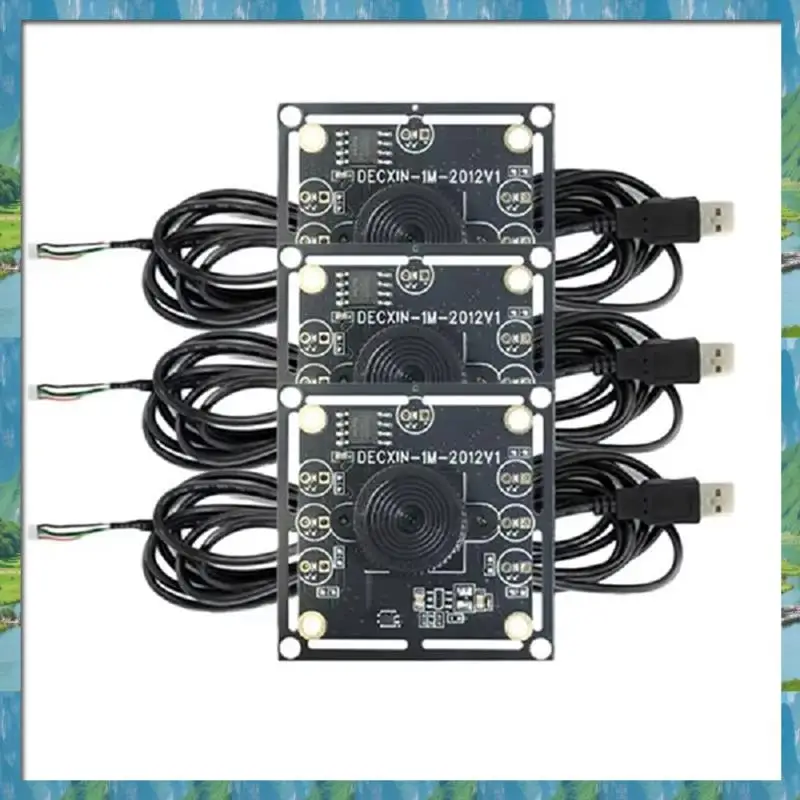 AB07 ГОРЯЧИЙ Новый 3 шт. 100-градусный модуль камеры 1MP OV9732 1280X720 USB бесплатный драйвер ручной фокусировки с кабелем 3 + 2 метра для Winxp/7/8/1