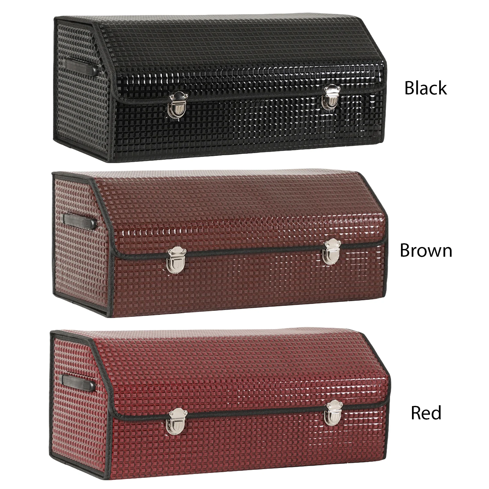 

Car Organizers and Storage for SUV Large Car Trunk Storage Organizer Tool Accessories Containers 25.98x11.81x11.81in with Lid