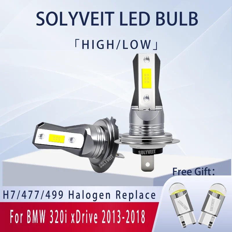 

All-aluminum thermal control for stable 45W output 477 H7 LED Hi Lo For BMW 320i xDrive 2013-2018 2013 2014 2015 2016 2017 2018