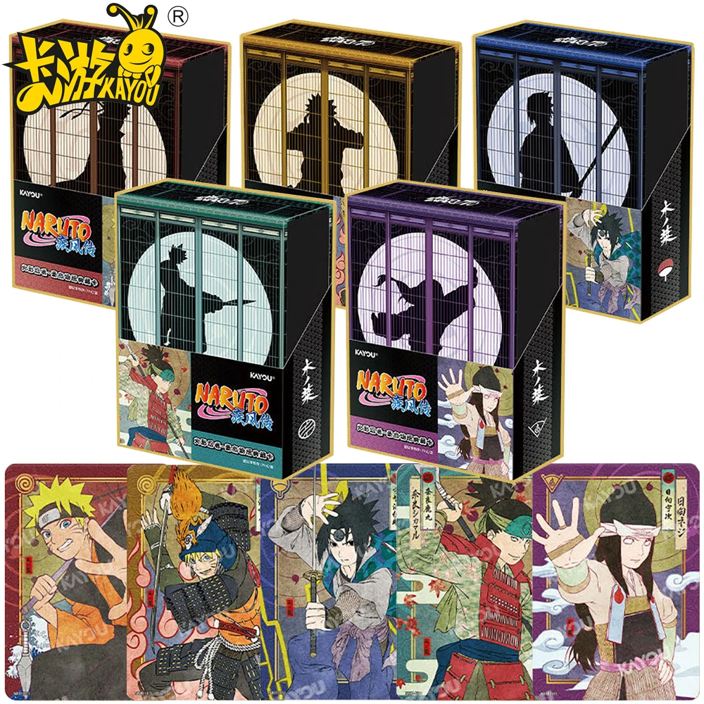 

KAYOU Original Naruto Collection Card Japanese Classic Ninja Theme Youth Anime Exquisite Character Card Gift Family Table Toys