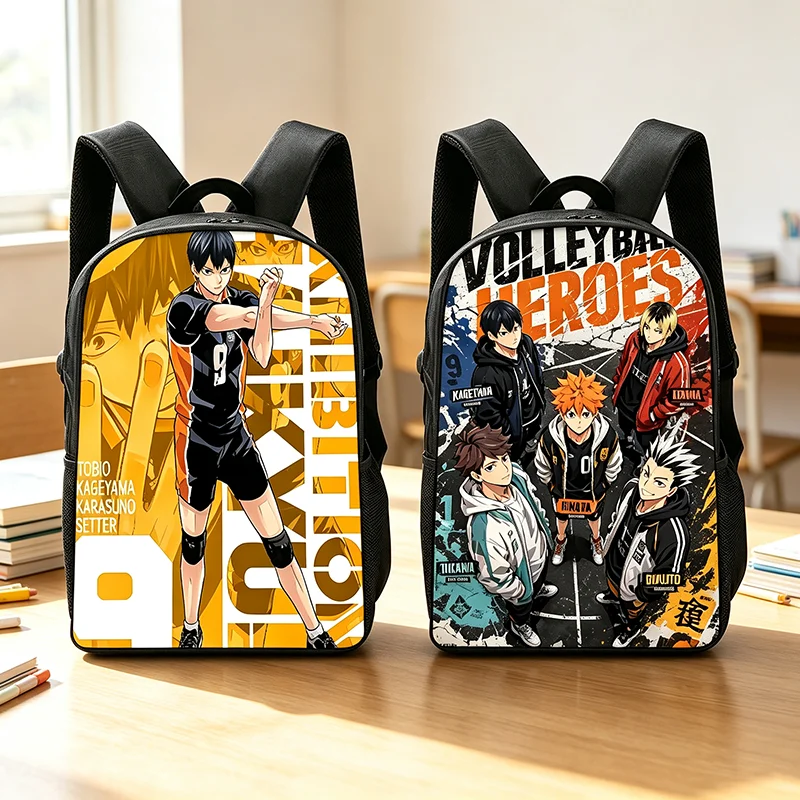 Kids Anime Haikyuus Backpacks Boys and Girls Birthday Gift Child School Bags Large Capacity Camping Durable Rucksack