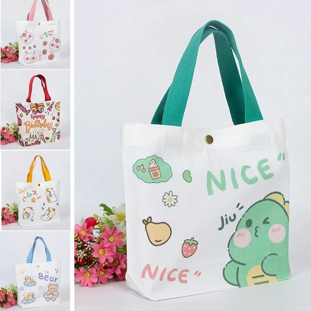 

Fashion Cartoon Printed Canvas Bags Cute Schoolgirl Tote Bag Handbag for Women Reusable Shopping Beach Shoulder Bag