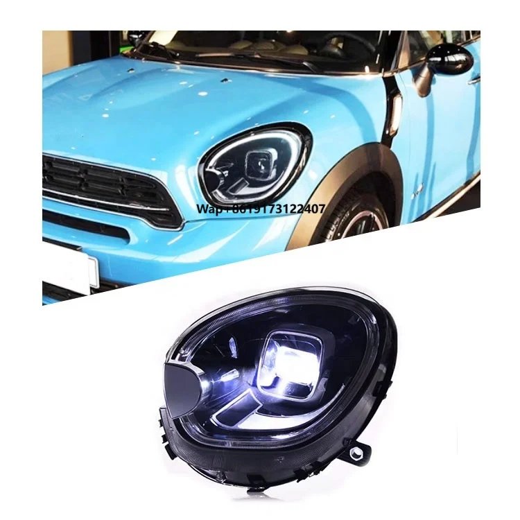 2007-2016 R60 Daytime Running Lights Projection Lens Sequential Lights Headlight Kit LED for Mini