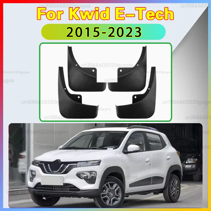 

4Pcs for Renault Kwid E-Tech Dacia Spring eletric City K-ZE IKCO K112 climber Splash Guards mudguard fender mudflaps mud flaps