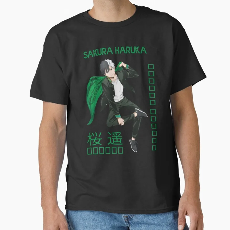

Haruka Sakura Manga Wind Breaker Anime t shirt for men Large size Tops S-6XL 100% cotton Birthday Gift Clothes