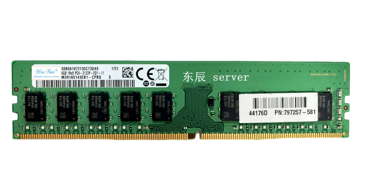 

For server 797257-581 797257-081 4G 1RX8 DDR4 2133P-E ECC Workstation 4GB