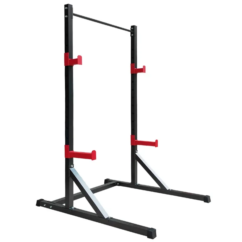 

2026 Space Saving Adjustable Squat Rack with Pull Up Station Multi Gym Squat Rack