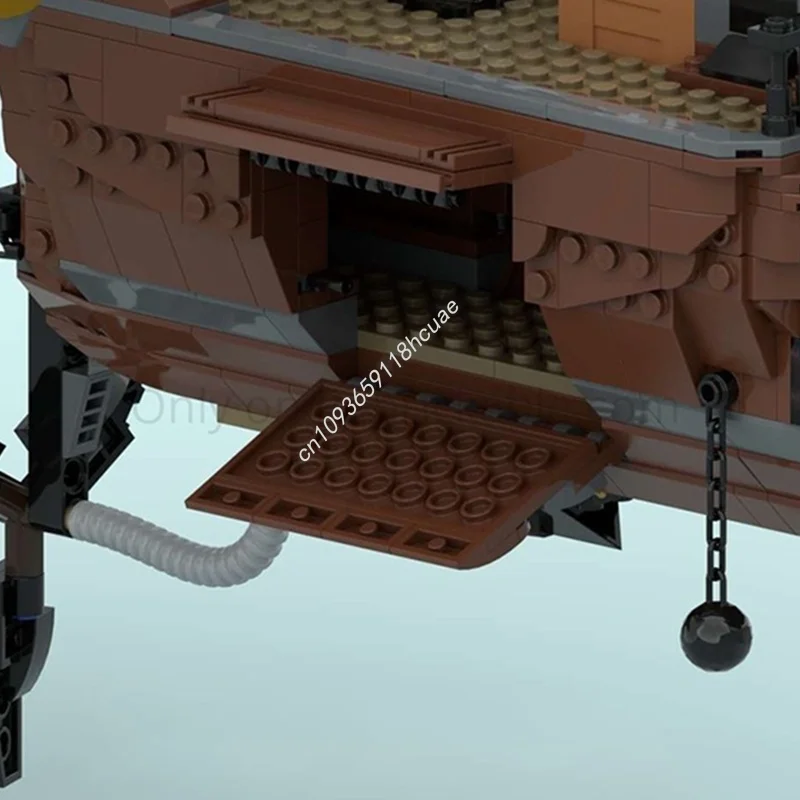 2285 Stück MOC Steampunk Pirat Luftschiff Brünel Modell Bausteine Architektur Kreative Idee Spielzeug Kinder Weihnachtsgeschenke Geburtstag