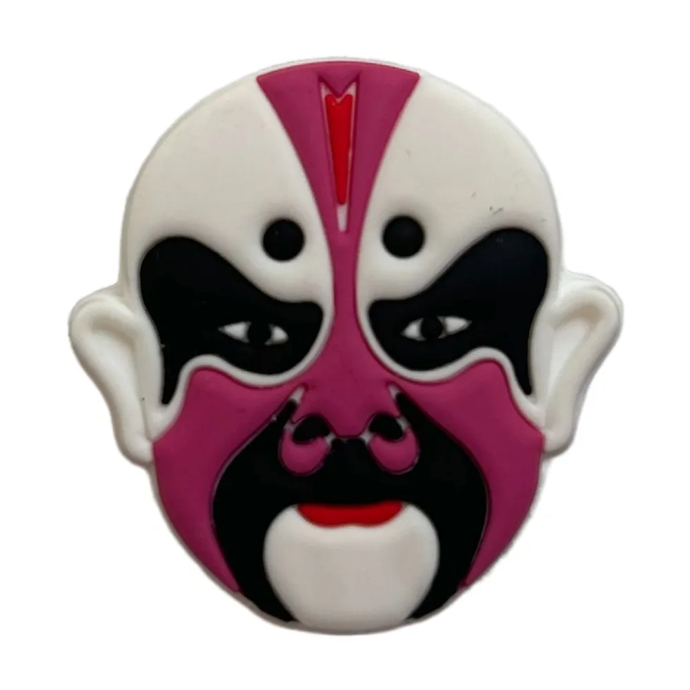 Peking Opera Mask Tennis Shockproof Absorber Chinese Style Anti-Vibration Tennis Racquet Shock Absorber Silicone