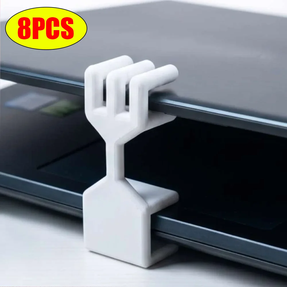 8 pièces de supports pour ordinateur portable en forme de main, support de refroidissement portable pour ordinateur portable, support d'écran surélevé, accessoire de bureau pour la maison et le bureau.