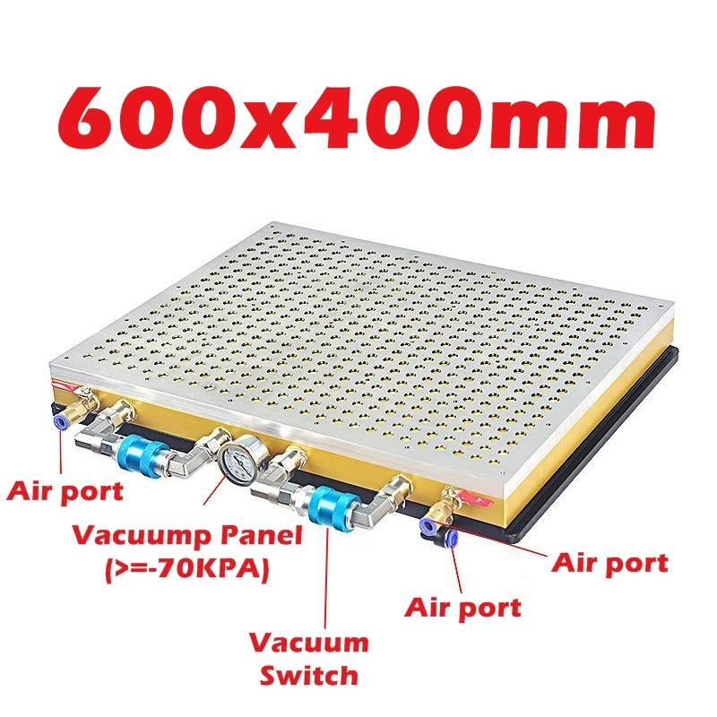 Nuova Base di lavoro universale per pompa a vuoto Multi-fori CNC 600*400mm Area per macchina per incidere del Router di CNC nessuna necessità di