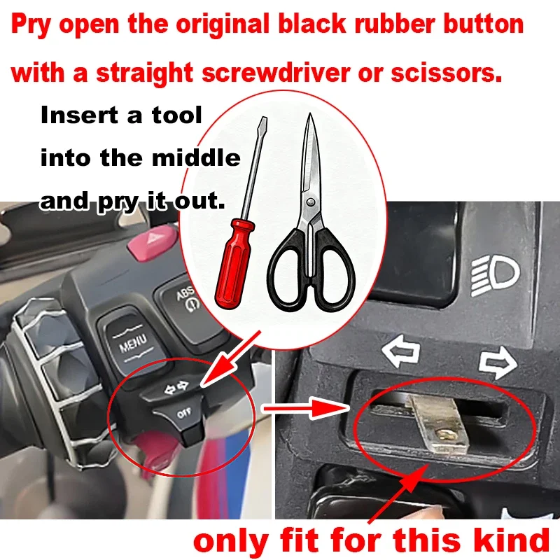 CNC Aluminum Motorcycle Switch Button Turn Signal Switch Key Cap For Honda XADV X-ADV 750 XADV750 2017-2025 Accessories