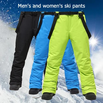 -30 ℃   Açık Kayak XXXL büyük boy Kayak Pantolonu Erkek ve kadın Snowboard Yeni Kış Rüzgar Geçirmez Kar Pantolon Kayak Giyim Giymek