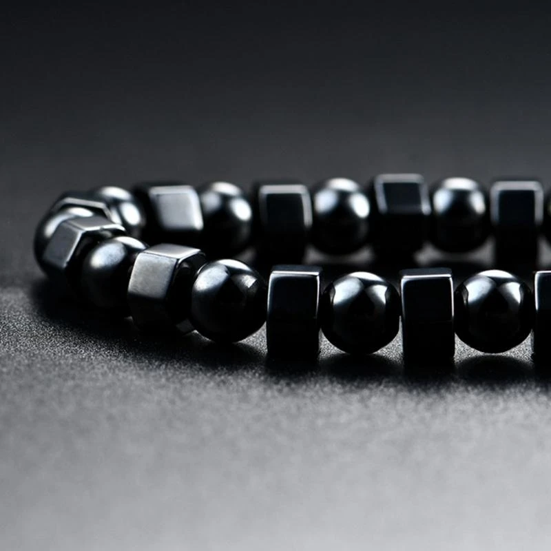 Healing Necklace Magnetic Therapy Necklace Black Hematite Necklace Pain Relief Jewelry Gift for Birthday Mother's Day