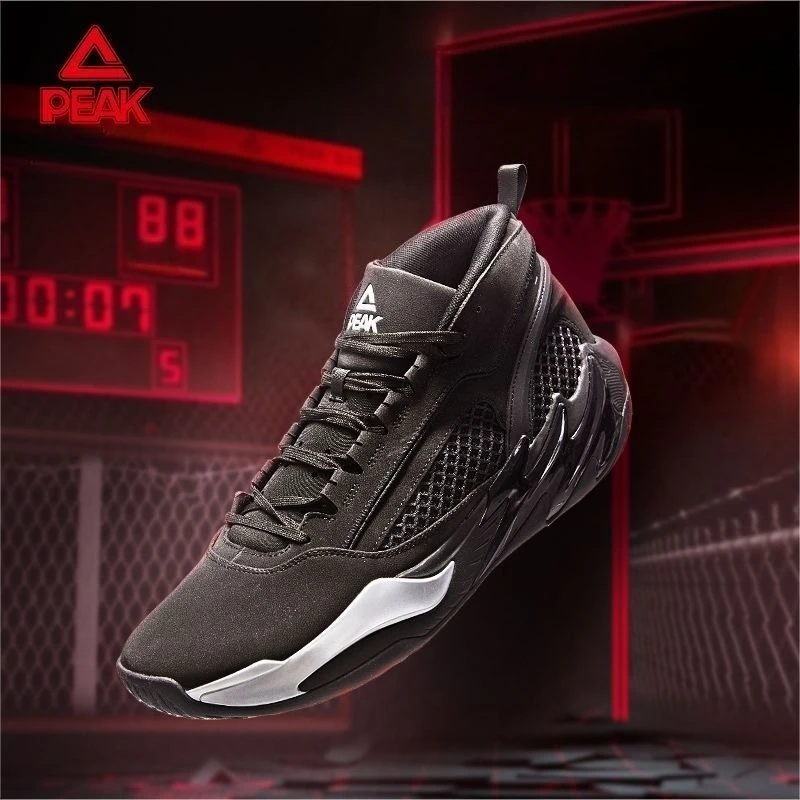 الذروة TAICHI الصيد الظل 3.0 أحذية كرة السلة للرجال ريترو جلدية مقاومة للاهتراء الرياضة في الهواء الطلق عدم الانزلاق توسيد أحذية رياضية