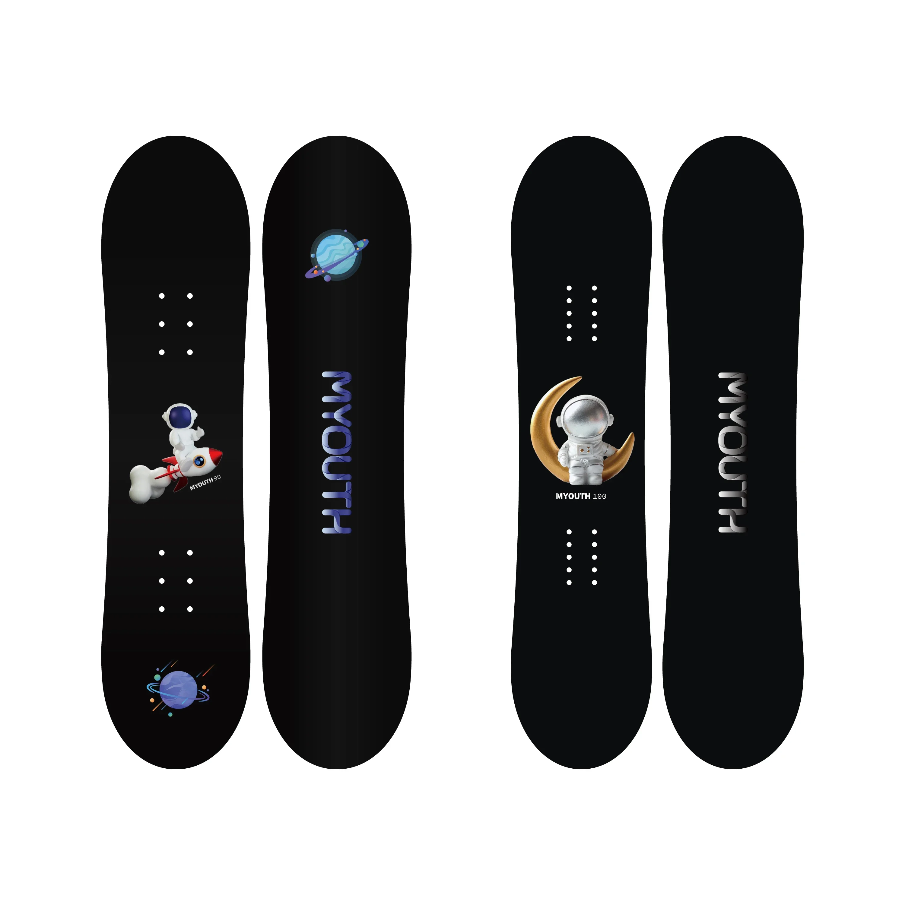 Winter Kids Toy Sports Kids Snowboard for Children Sandwich Germany C.D.W Steel Edge Carbon Strip Freestyle Colored ABS Sidewell