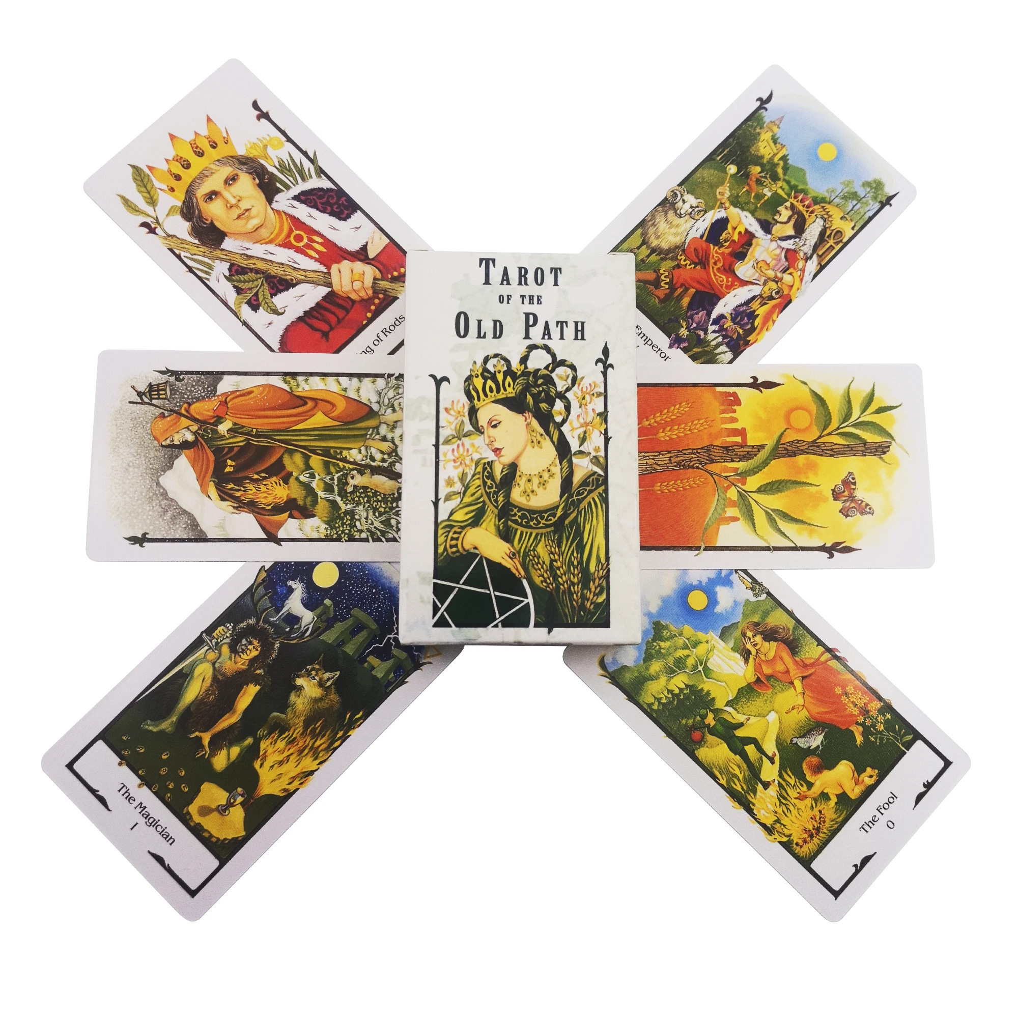 

Full English Goetia Old Path Tarot Cards Funny Oracle Deck Board Game with PDF Guidebook gift