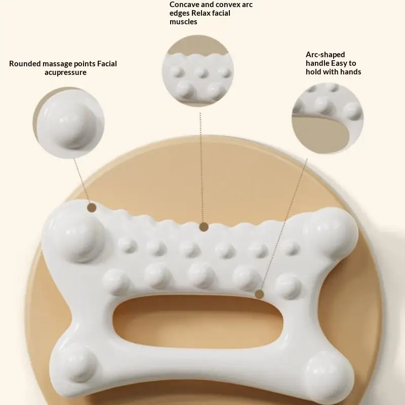 New Wavy-edged Facial Scraping Tool Face Lift Muscle Relief Massage Board Portable Full Body Massager For Women Adults
