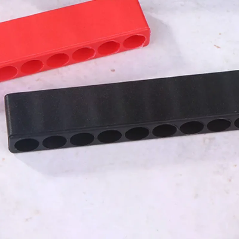4Pcs Screwdriver Bit Holder 10/12 Holes Soft Rubber Organizer 1/4 Inch Hex Drill Bit Case