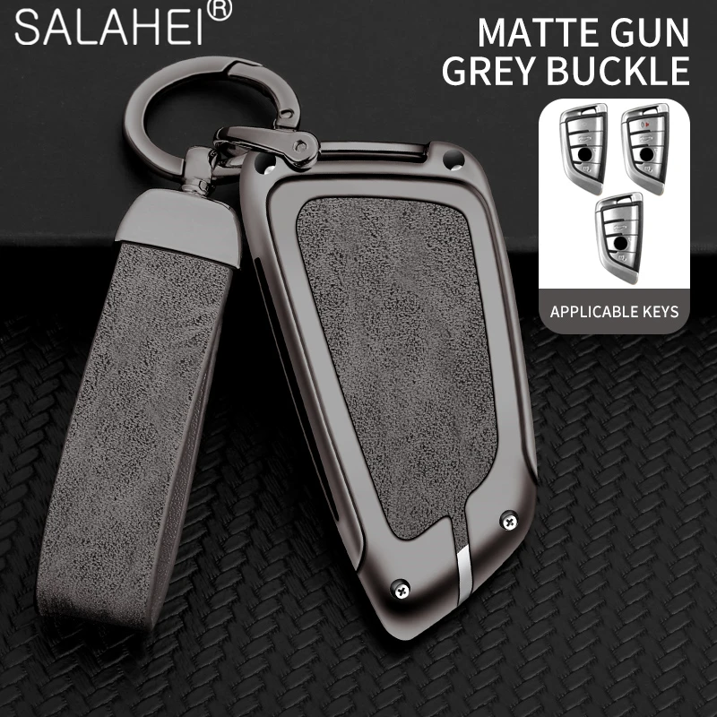 Key Cover Case Protector Zinc alloy Car Remote Keychain for BMW X1 X3 X5 X6 X7 1 3 5 6 7 Series G20 G30 G11 F15 F16 G01 Bag