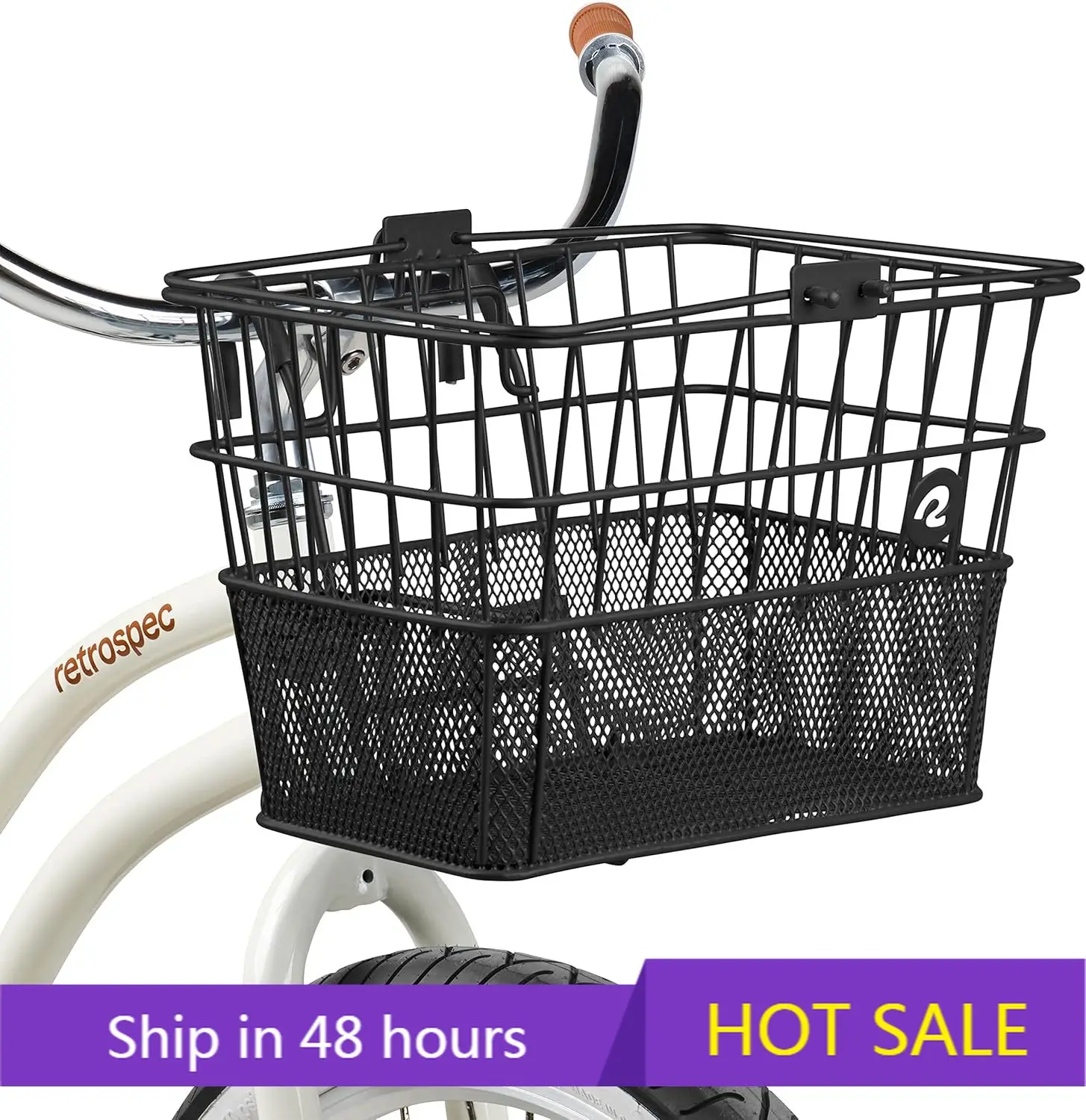 

POWER LEAPFor Retrospec Apollo Съемная передняя велосипедная корзина Стальная полусетка с легкой сборкой Портативные велосипеды со встроенным H