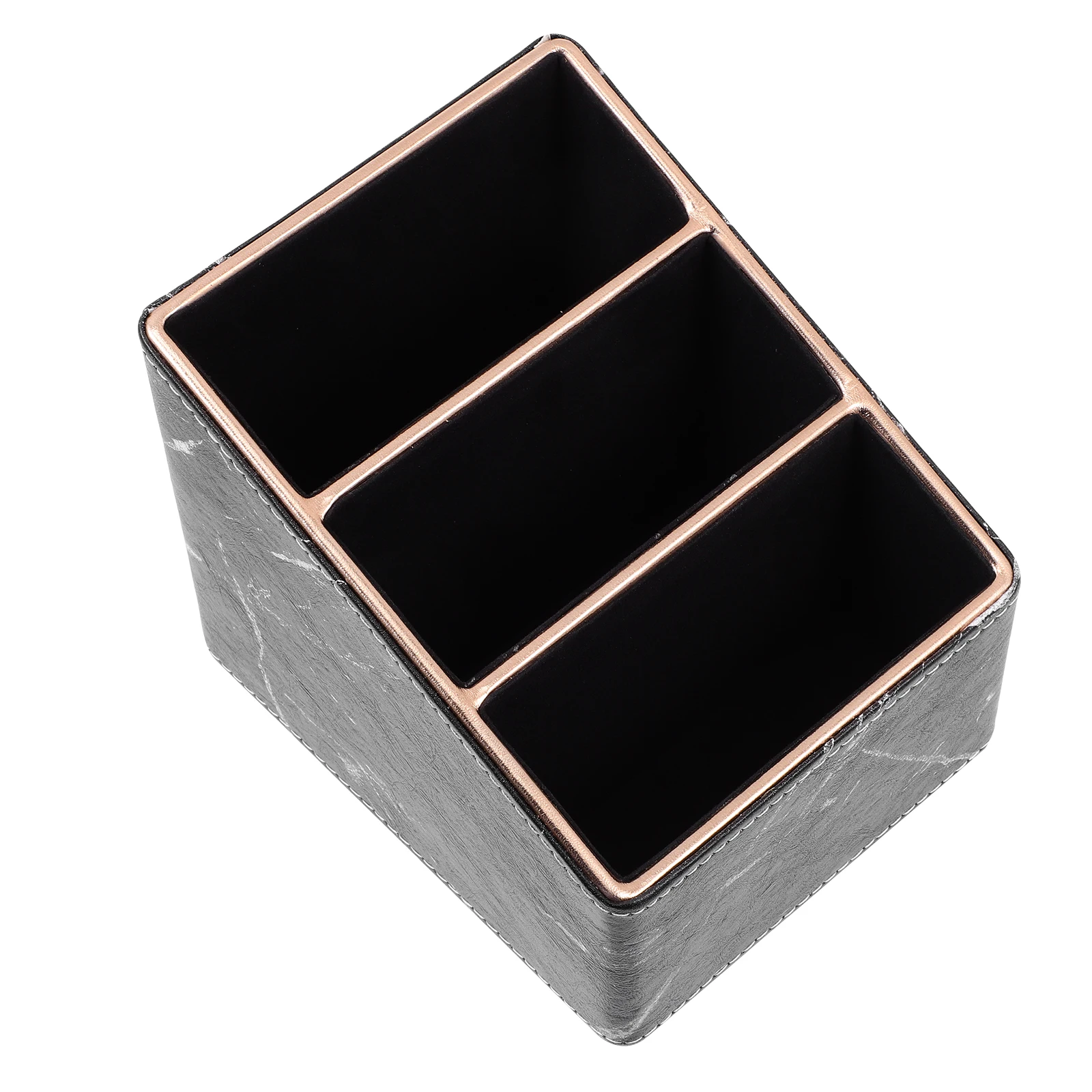 

Density Board Velvet Lined Storage Box Desk ganizer Cosmetics Container Home Supplies Trapezoid Design Phone Key Holder