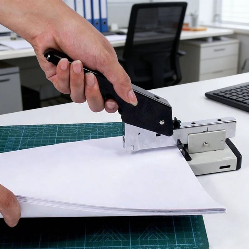 Large Capacity Manual Paper Binding Stapler Heavy Duty Stapler Bookbinding Stapling Staples Hand Operated Stapler 100/200 Sheet