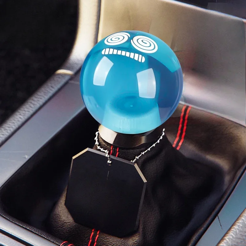 Car Modification Universal Round Acrylic Personalized Shift Lever Car Modification Accessories Car Interior Decoration Tools