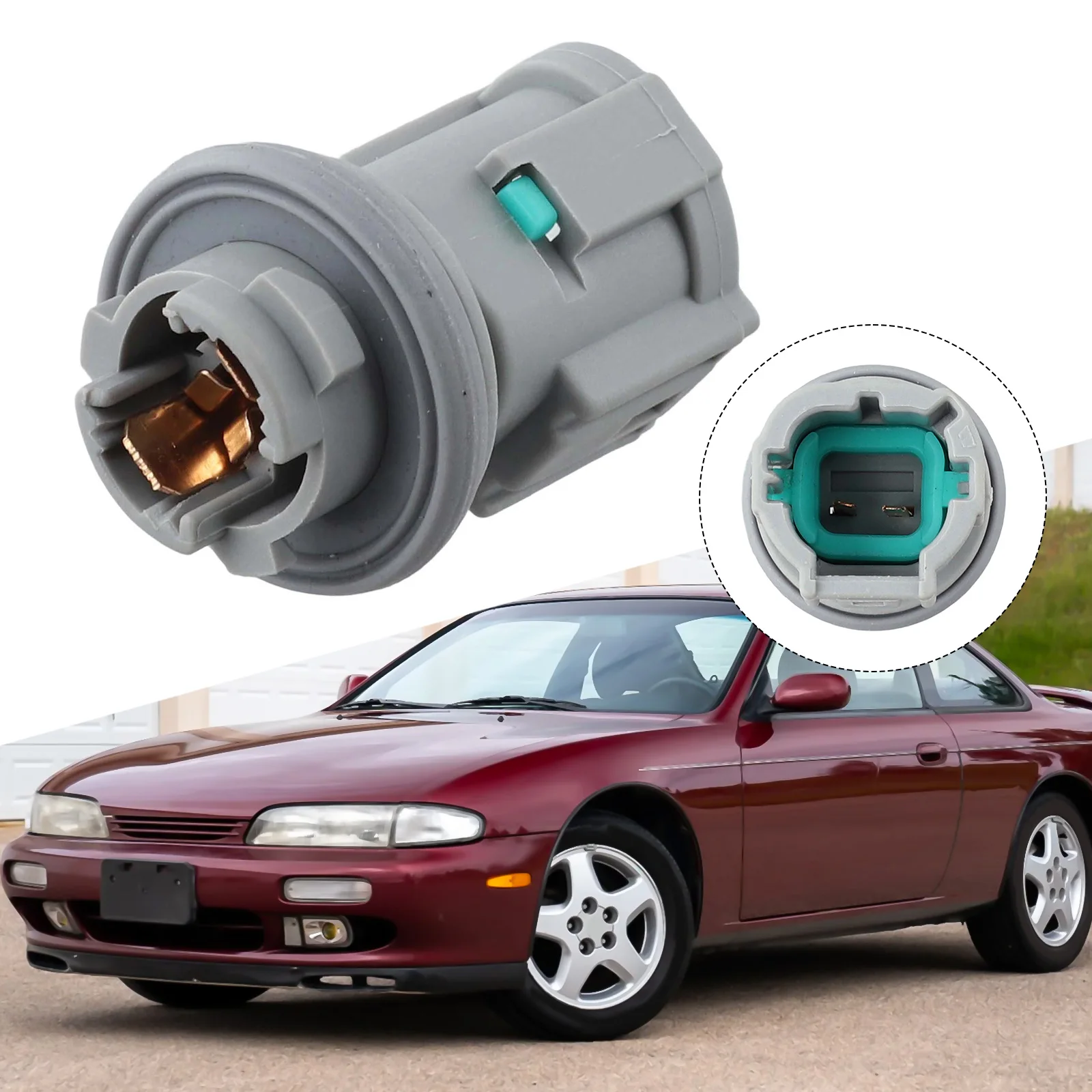 Gray Marker Bulb Socket Marker Lamp Bulb Socket Connector OEM Number 26250-70F00 Wear-resistant Design Practical Application