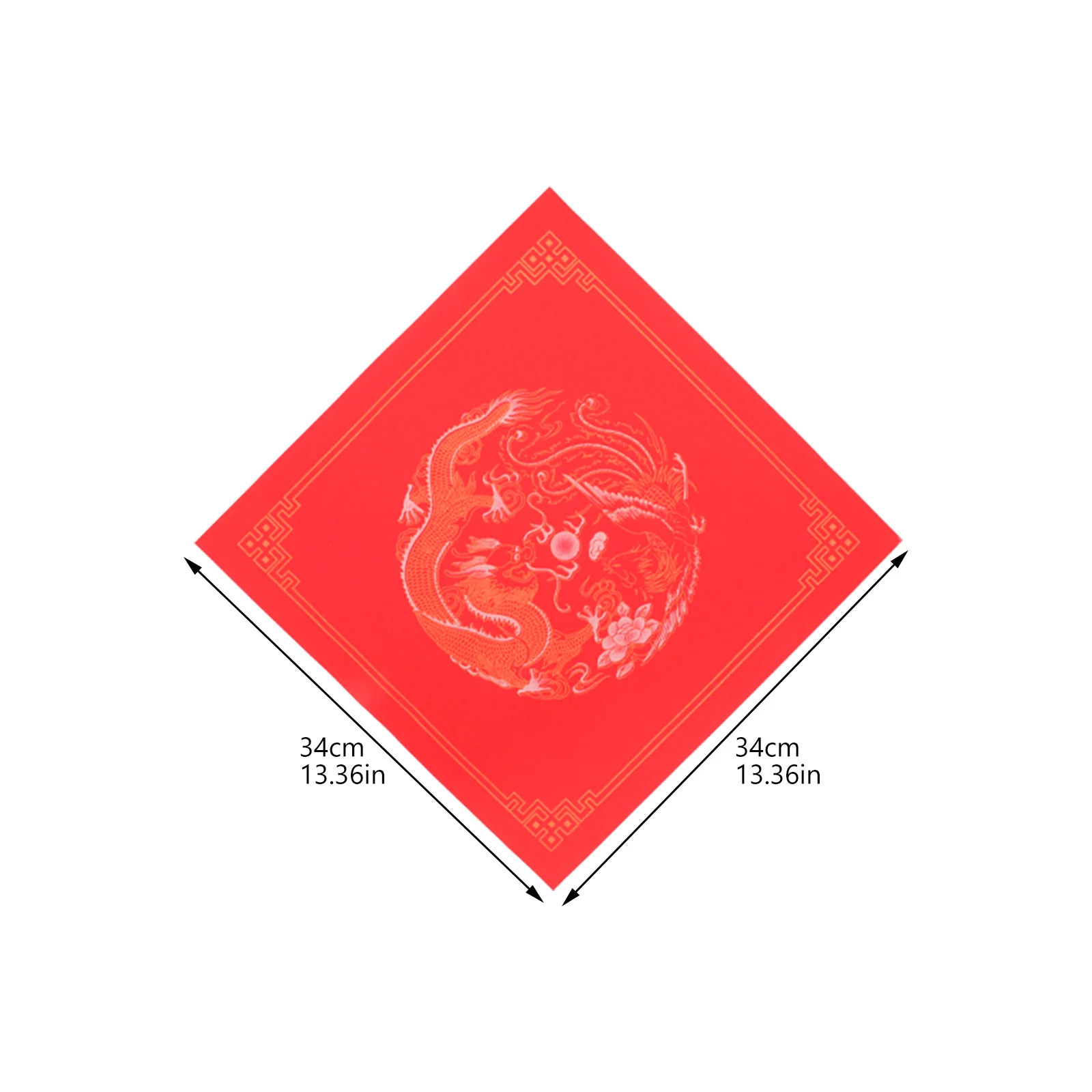 Red Xuan Paper For Fu Character Writing Chinese New Year Decoration Blank Calligraphy Sheets Spring Festival Party