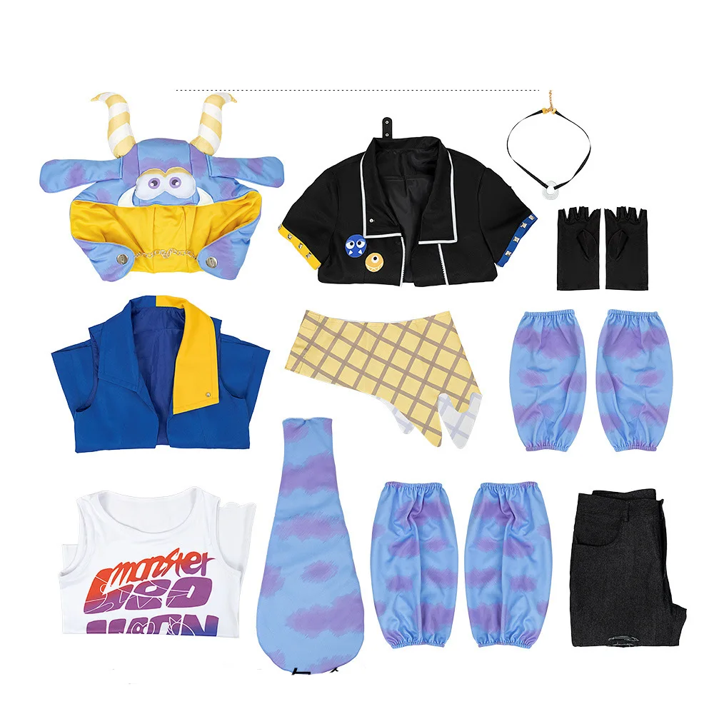 女性のためのファッショナブルなコスプレ衣装,「ウィッグプロジェクト,カイ,カラフルなステージスーツ,アニメの服,ハロウィーンのユニフォーム