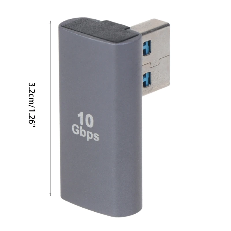 90 Grad USB zu USB Adapter, gebogen USB 2,0 männlich zu USB weiblich, geeignet für Laptops