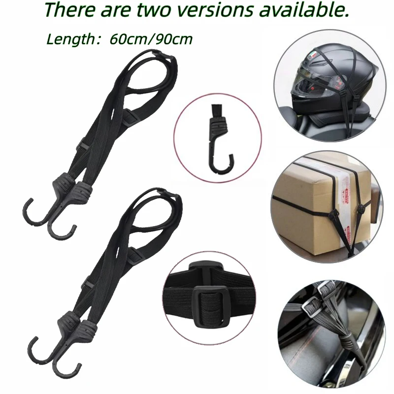 

1/2 шт. Эластичные ремни для крепления шлема на заднее сиденье мотоцикла, регулируемый фиксирующий ремень для мотошлема с крюком