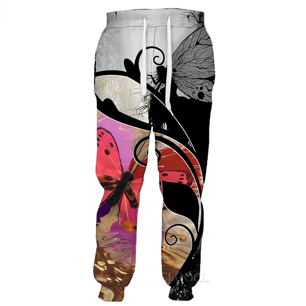 

CLOOCL Men Trousers Fashion Style Beautiful Butterfly 3D Printed Women Trousers Casual Pants Hip Hop Streetwear Jogging Pants