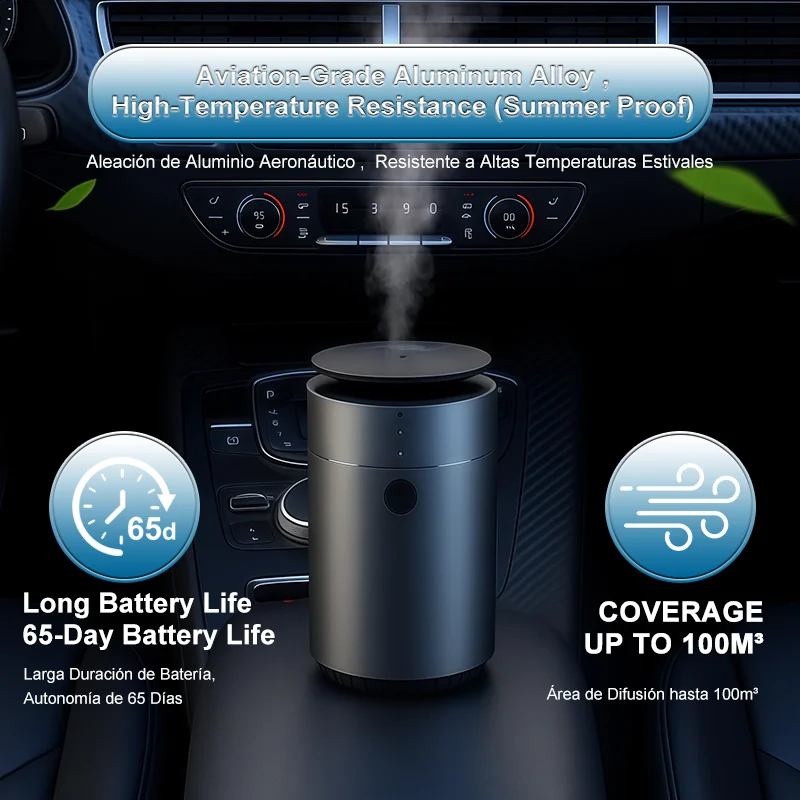 Professional Car Aromatherapy Diffuser AI Smart Auto Start Stop Spray Quick Odor Eliminator Long Lasting Fragrance Home Car Use view 3
