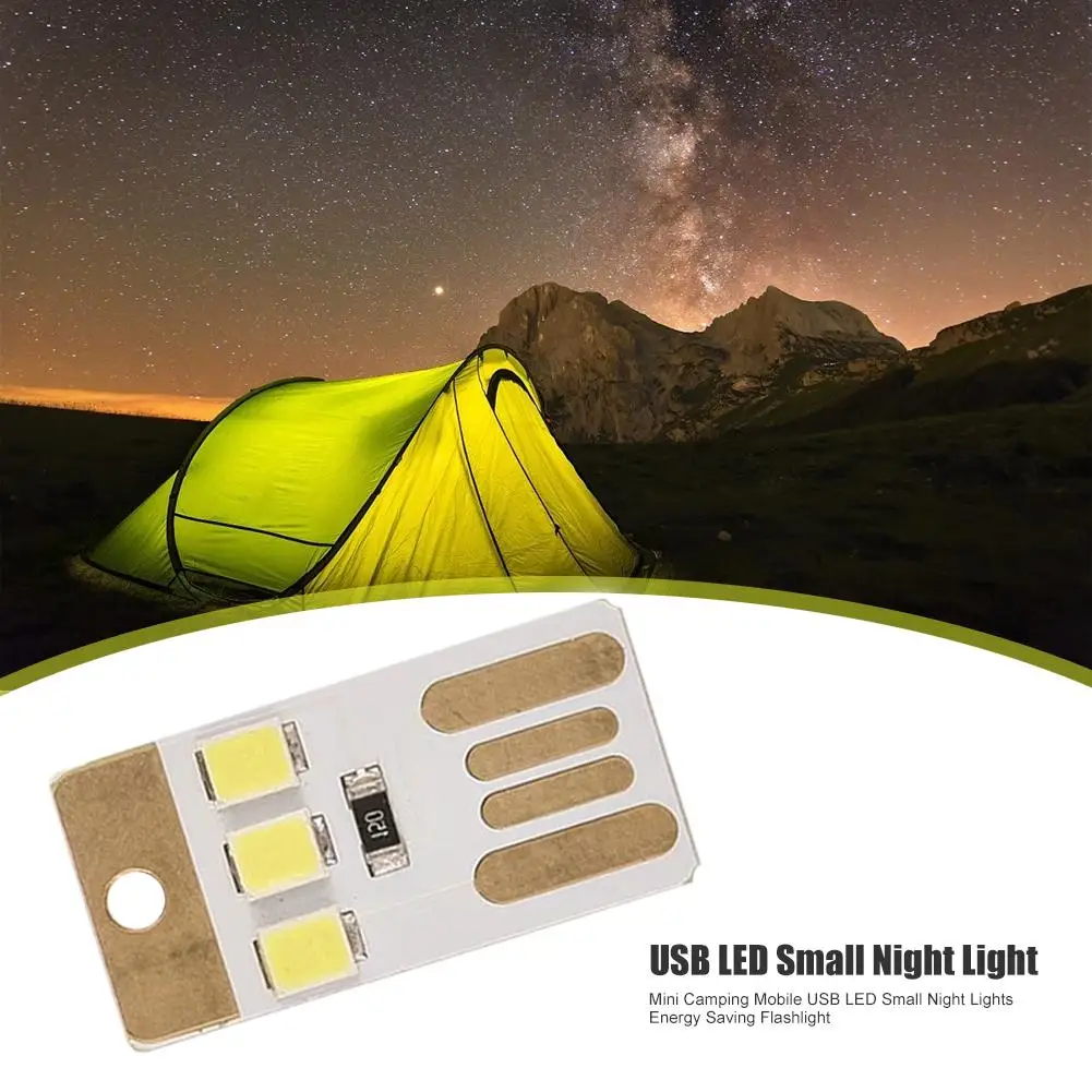 

5Pcs Tent Lamp Rechargeable LED Ultra Thin Mobile Light Energy Saving Portable Flashlight for Outdoor Camping Night Hiking