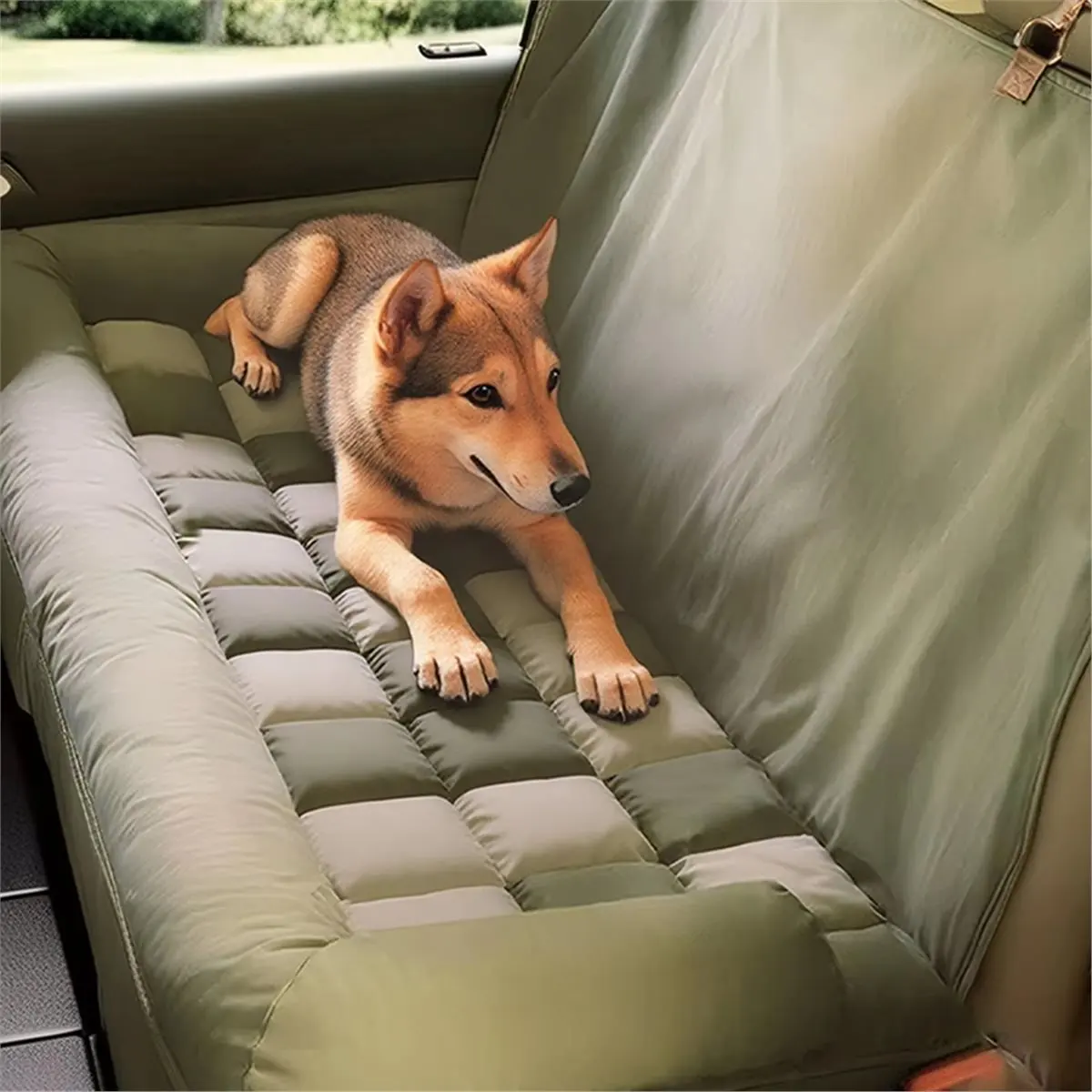 

Okay Back Seat Pet Cover for Dogs Waterproof Pet Backseat Cushion Mat Foldable Car Back Seat Dog Cushion for Trailer RV