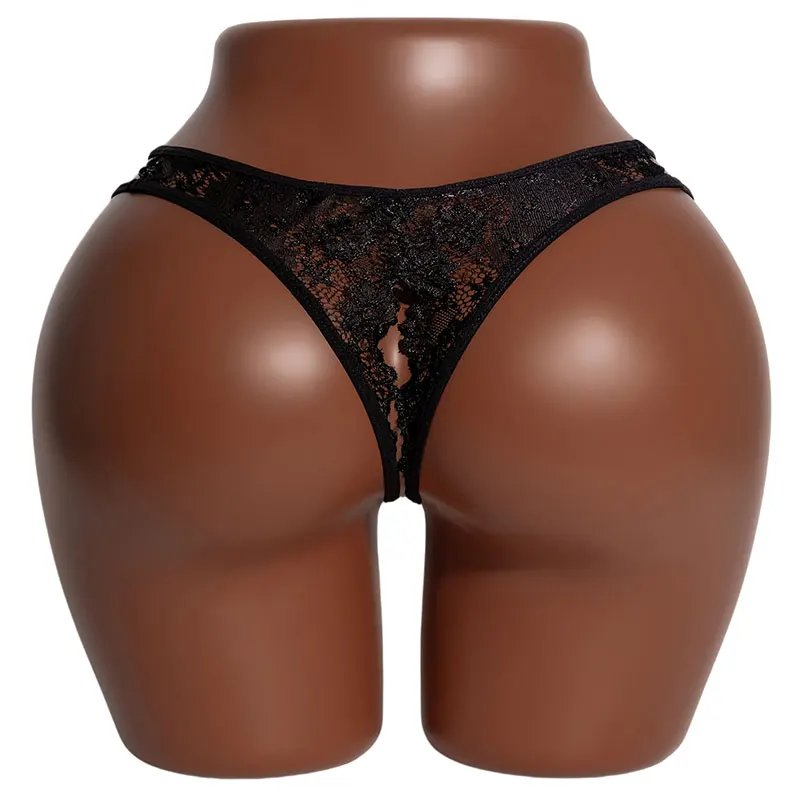 Open Crotch Lingerie 18+ Sex Thong Women's Panties Hot Short Sexy Lace Underwear Sexy Doll For Night Fancy T-back Without Crotch view 4