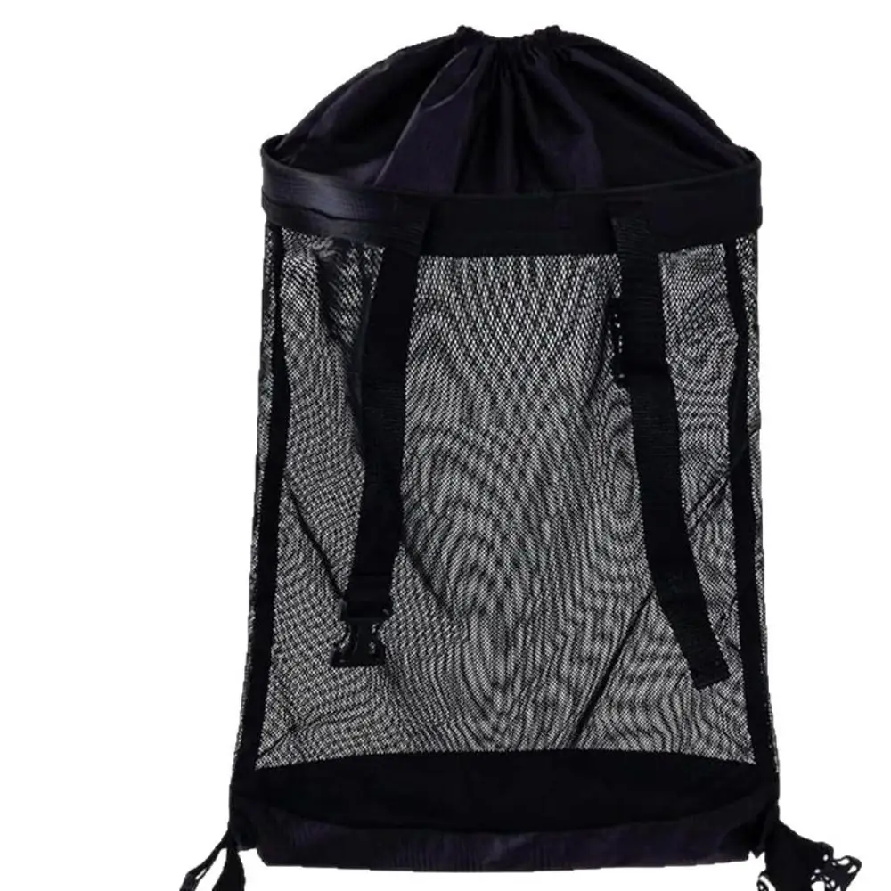 

Mesh Bag Golf Cart Storage Bag Cute Practical Nylon Golf Ball Drawstring Pouch Adjustable Large Capacity Golf Ball Container