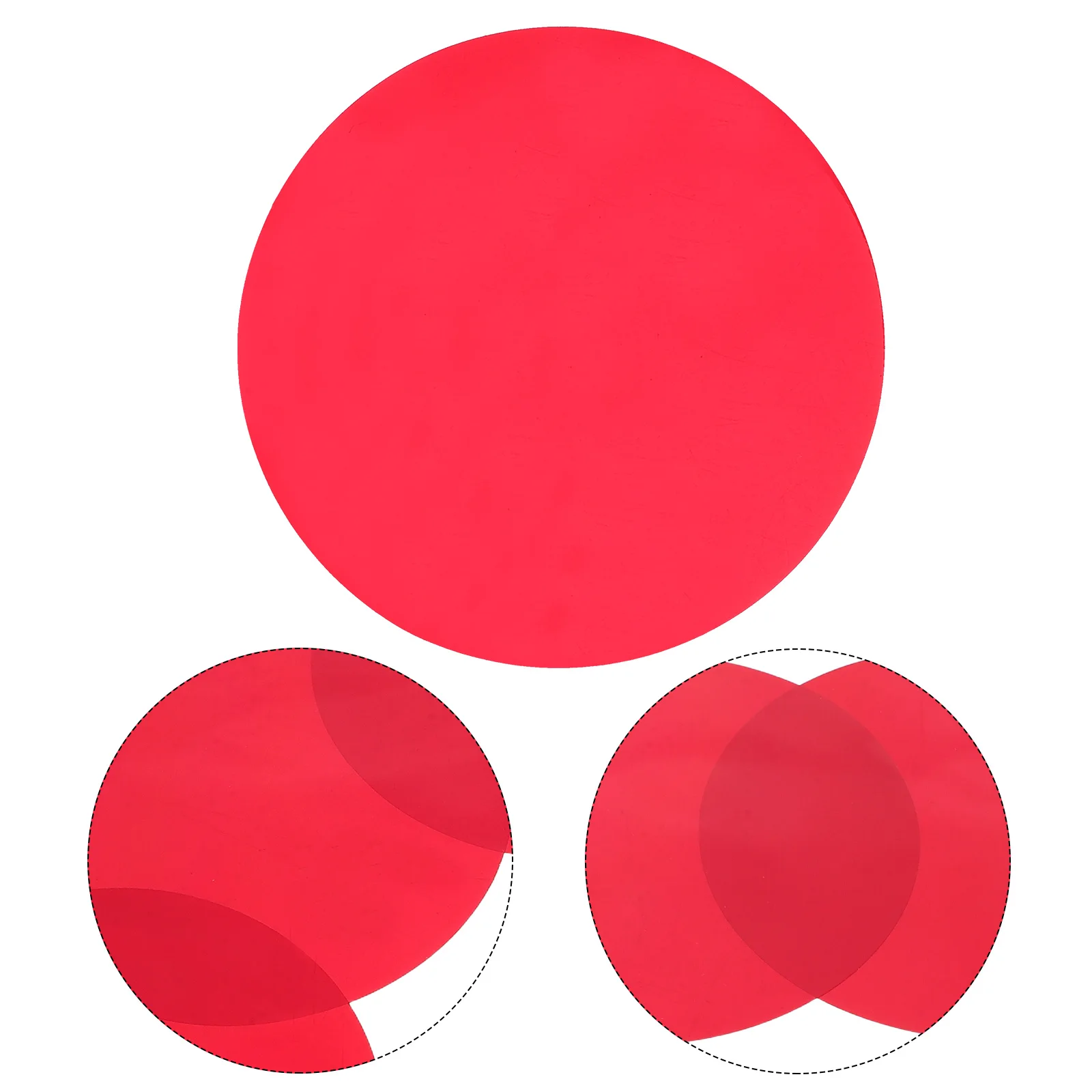 Ensemble de Films à lumière chaude en PET, 5 pièces, 10cm, pour projecteur à couleur jaune ou rouge, carte de couleur auto-adhésive pour Downlight