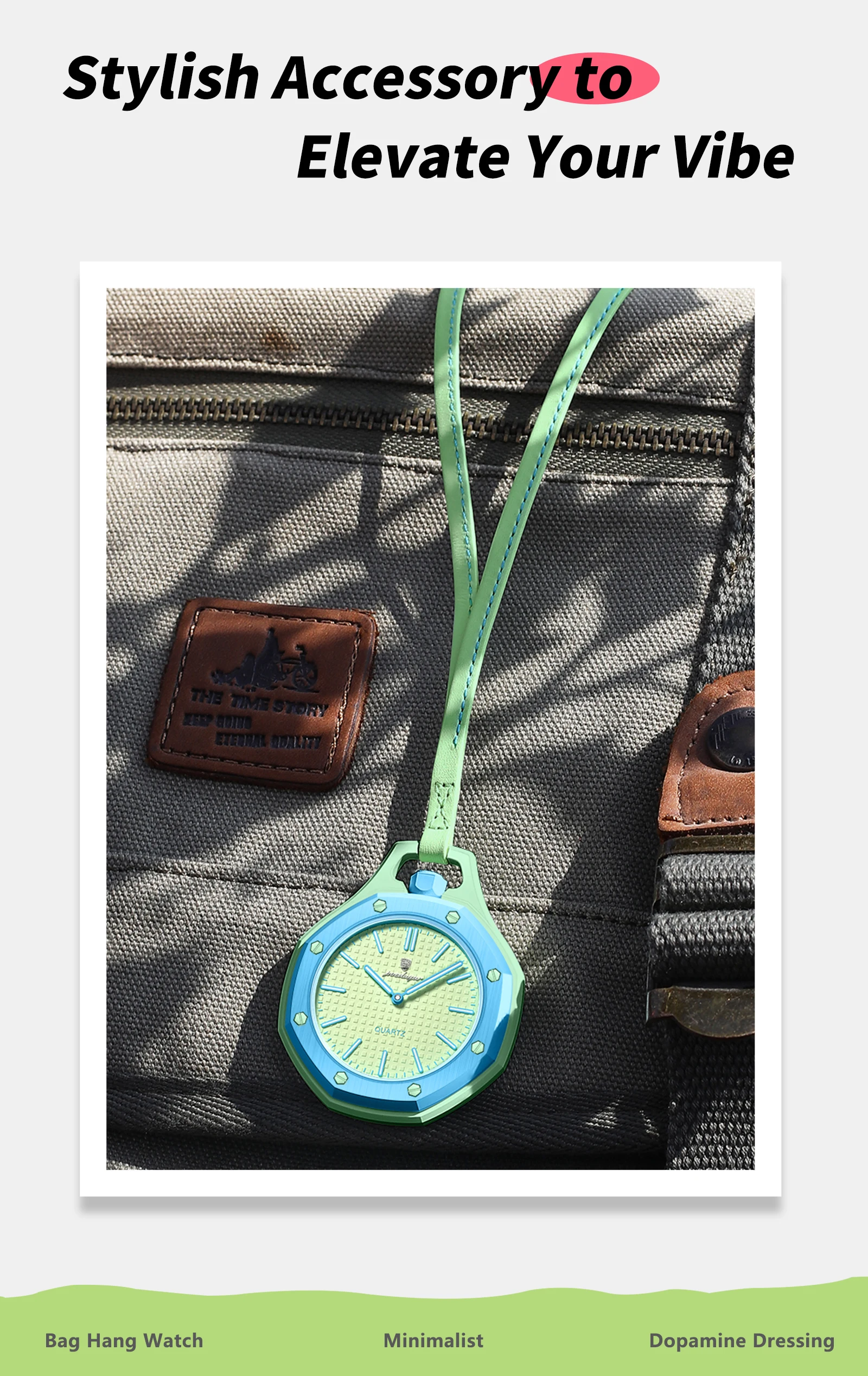 POEDAGAR Modische Casual Herrenuhr Wasserdicht Leuchtend Lanyard Anhänger Dekorative Uhr Tragbare Bonbonfarbene Quarz Herrenuhren – Detail 11