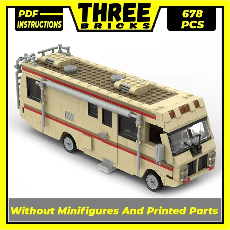 Technical Moc Bricks Movie Car Model Breaking Bad RV Bus Modular Building Blocks Gifts Toys For Children DIY Sets Assembling