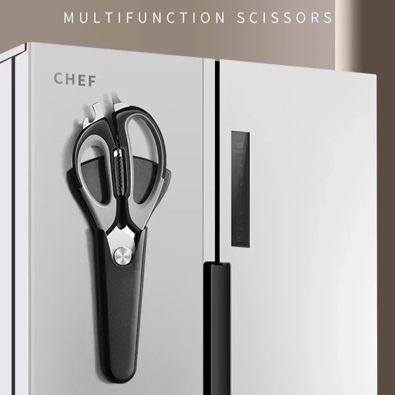 

Special stainless steel chicken bone scraping fish scale home kitchen scissors party barbecue multi-functional barbecue scissors
