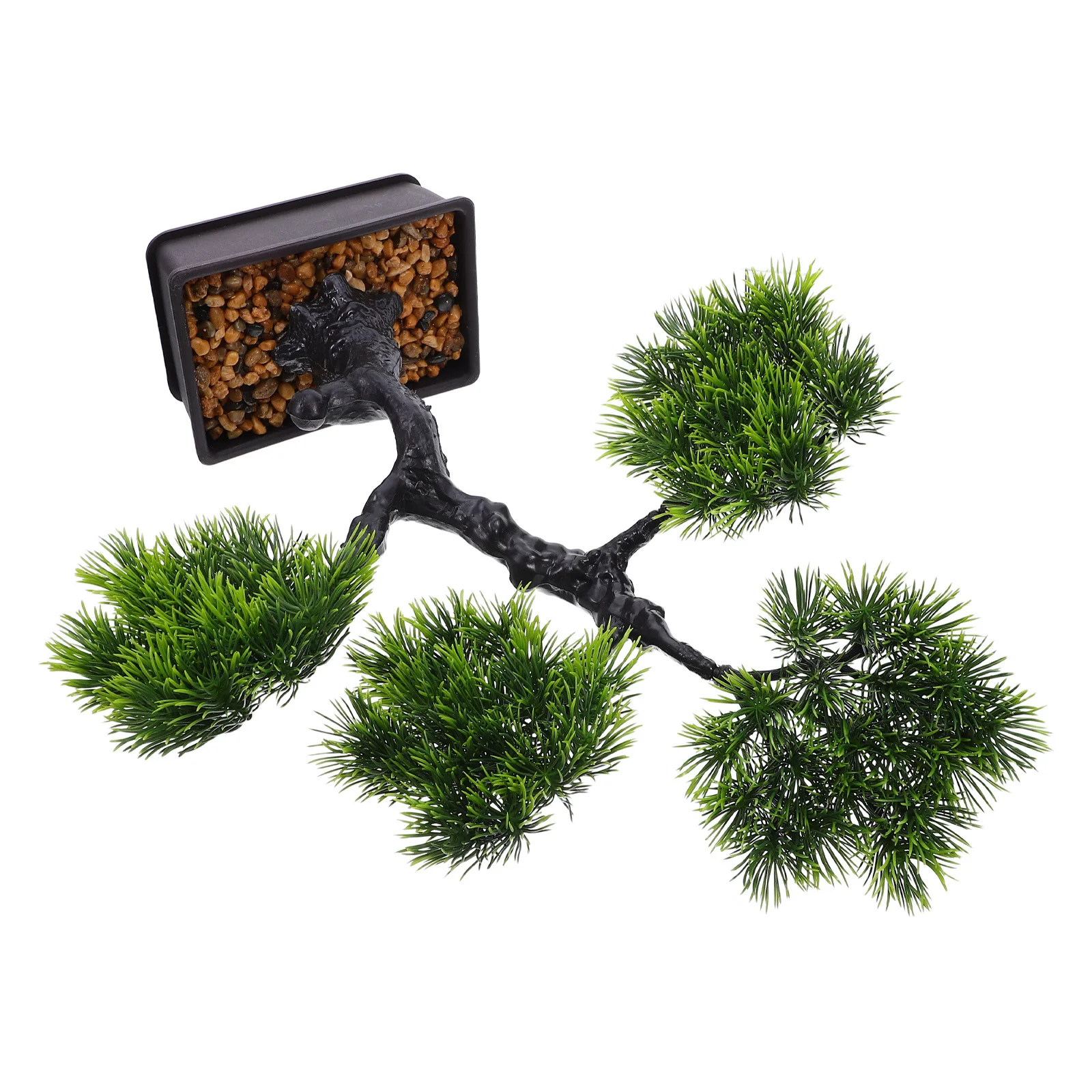 

Artificial Bonsai Tree In Pot Small Fake Potted Plant For Indoor Desk Office Home Decor Desktop Ornament Lifelike Pine Greenery
