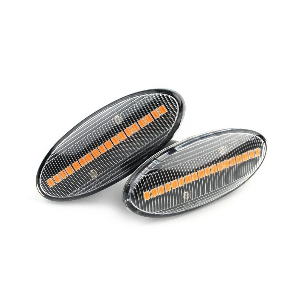 Dynamic Side Exterior Fender Lamp Marker Turn Signal Light Bulb Len Cover For Nissan Cube Juke Leaf Micra Qashqai X-trail T31