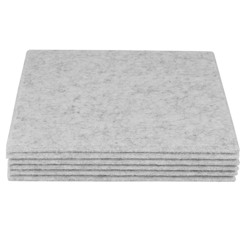 

Smart-6PCS Acoustic Absorption Panel 12 Inch X 12 Inch X 0.4 Inch Sound Proof Padding For Echo Bass Isolation