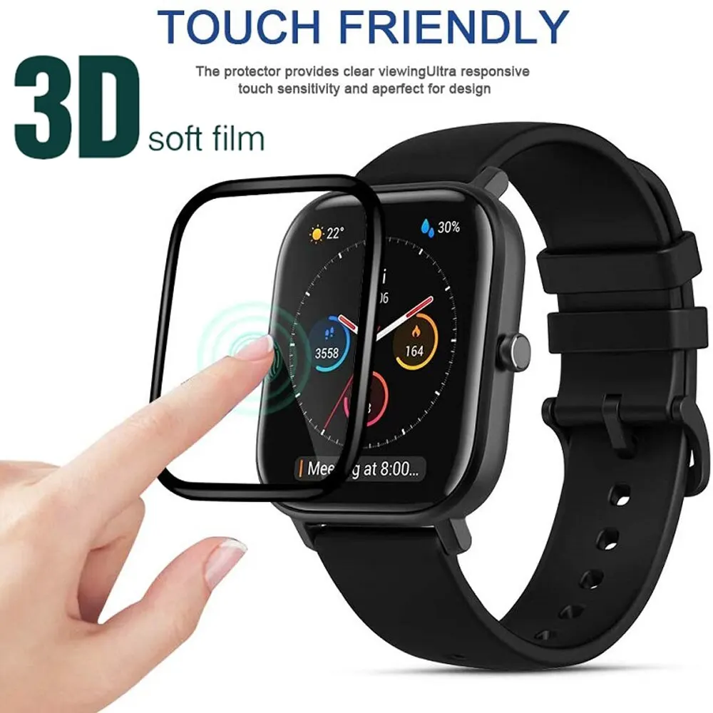 3D Curved Protective Film For Huami Amazfit GTS 2 Screen Protector Film For Huami Amazfit GTS2 GTS Protective Glass Smart Watch