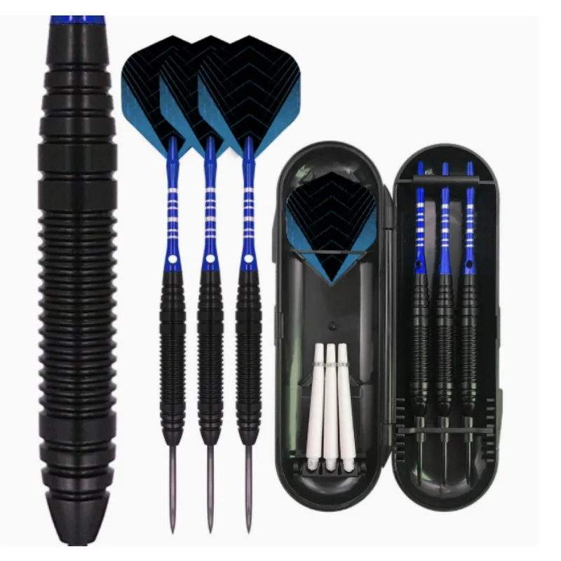 

Набор из 3 дротиков со стальными наконечниками, 22 г, стандартные, с алюминиевыми стержнями и перьями из ПЭТ, в коробке для хранения, для начинающих