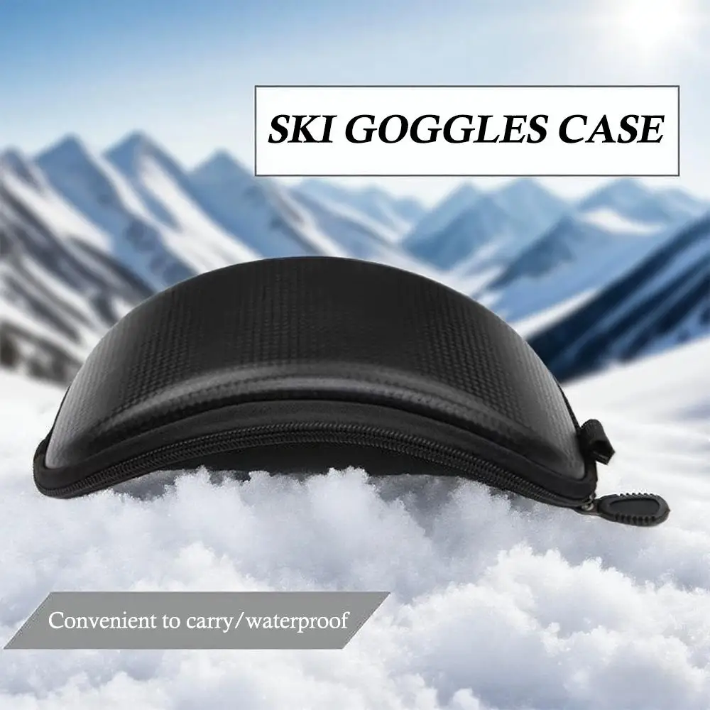 صندوق حملق التزلج على الجليد نظارات حامية نظارات سحاب حقيبة صلبة الشتاء في الهواء الطلق دراجة نارية ركوب الدراجات الملحقات #2